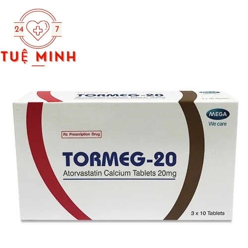 Tormeg 20 - Thuốc điều trị rối loạn lipid máu hiệu quả