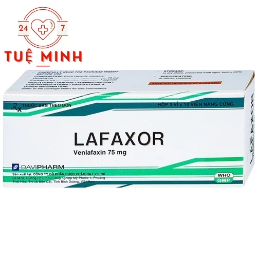 Lafaxor - Thuốc điều trị bệnh trầm cảm hiệu quả của Davipharm