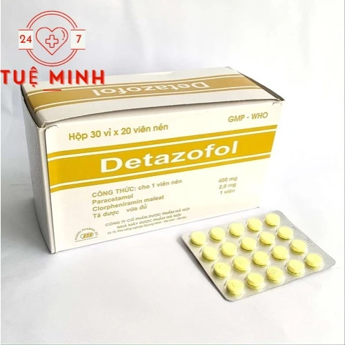 Detazofol - Thuốc giảm đau, hạ sốt hiệu quả của Dược phẩm Hà Nội