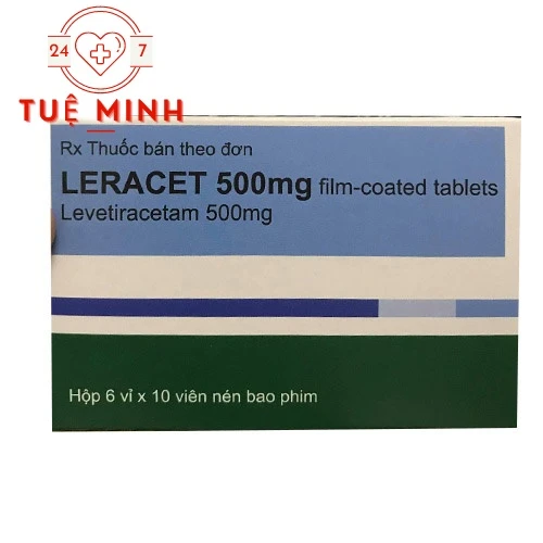 Leracet 500mg Film - Thuốc điều trị bệnh động kinh hiệu quả