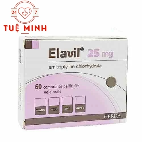 Elavil 25mg - Thuốc điều trị bệnh trầm cảm hiệu quả của Pháp