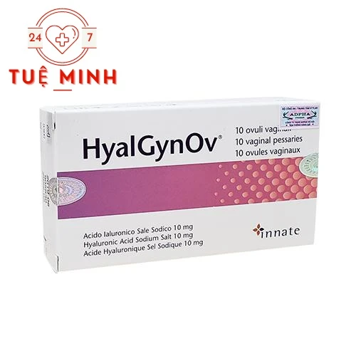 HyalGynOv - Viên đặt âm đạo điều trị viêm nhiễm, nấm ngứa hiệu quả