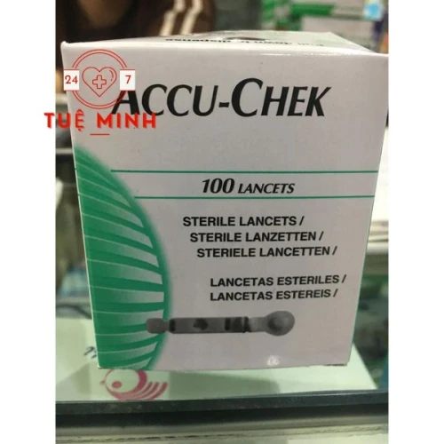 Accu-chek lancet 100 cái