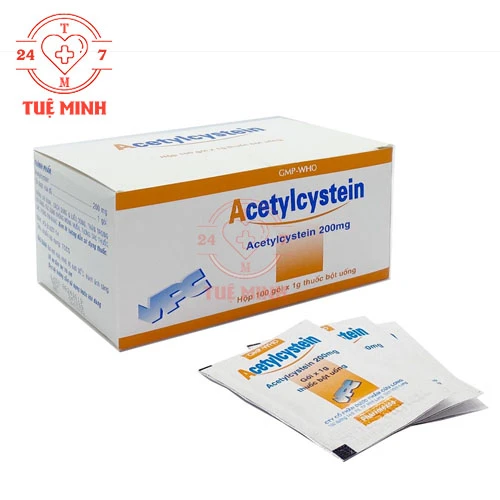 Acetylcystein 200mg VPC - Thuốc điều trị viêm phế quản cấp và mạn tính