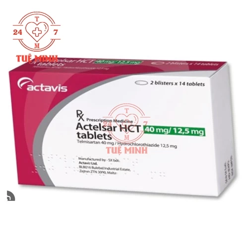 Actelsar HCT 40mg/12,5mg - Thuốc điều trị tăng huyết áp hiệu quả