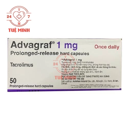 Advagraf 1mg Astellas - Thuốc phòng ngừa thải ghép ở bệnh nhân ghép gan