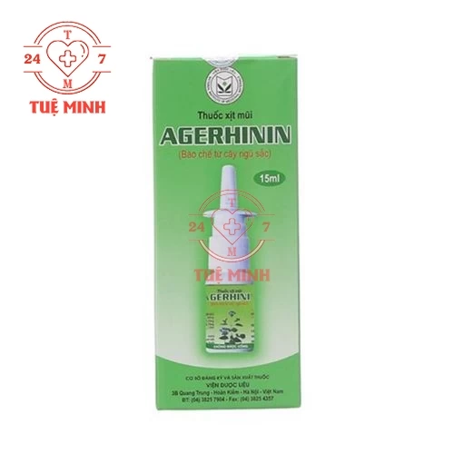 Agerhinin - Thuốc xịt mũi điều trị viêm mũi dị ứng, viêm xoang (10 hộp)