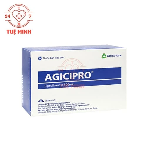 Agicipro 500mg Agimexpharm - Thuốc điều trị nhiễm khuẩn