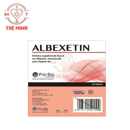 Albexetin - Bổ sung vitamin và khoáng chất, tăng cường sức đề kháng nâng cao sức khỏe 