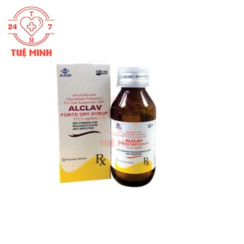 Alclav Forte Dry Syrup 312.5mg/5ml - Thuốc điều trị nhiễm khuẩn đường uống