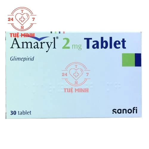 Amaryl 2mg - Thuốc điều trị bệnh đái tháo đường hiệu quả