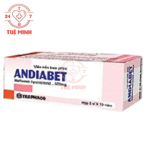 Andiabet 500mg Traphaco - Thuốc điều trị đái tháo đường tuýp 2