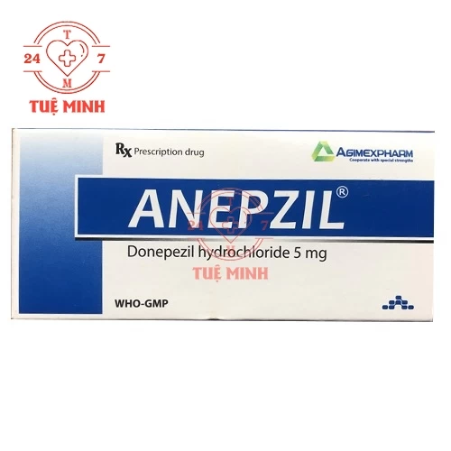 Anepzil 5mg Agimexpharm - Thuốc điều trị triệu chứng suy giảm trí nhớ