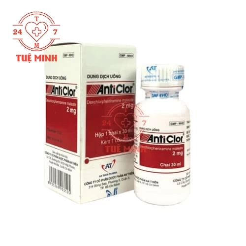 Anticlor 2mg An Thiên (30ml) - Thuốc điều trị các triệu chứng dị ứng