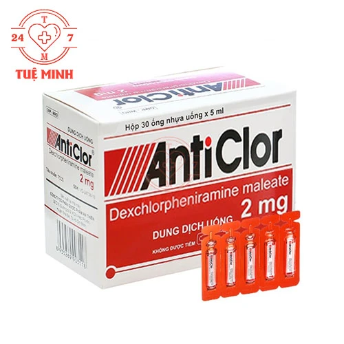 Anticlor 2mg An Thiên (ống 5ml) - Thuốc điều trị dị ứng, mề đay hiệu quả