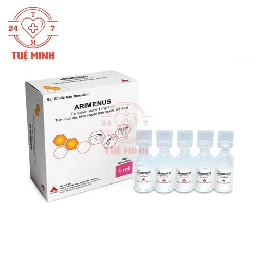 Arimenus 5mg/10ml CPC1HN - Thuốc giảm co thắt trong hen phế quản