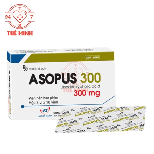 Asopus 300 An Thiên - Thuốc điều trị sỏi mật, xơ gan mật hiệu quả