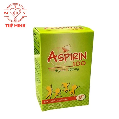 Aspirin 100mg Trường Thọ - Thuốc điều trị đau thắt ngực, sơ vữa động mạch