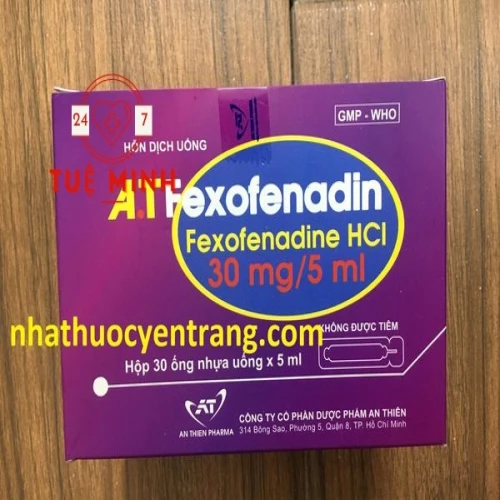 At fexofenadin 30mg/5ml