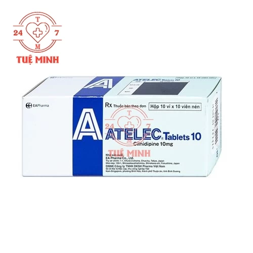 Atelec Tablets 10 - Thuốc điều trị tăng huyết áp hiệu quả