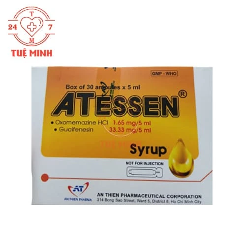 Atessen Hộp 30 Ống 5ml - Thuốc trị ho hiệu quả