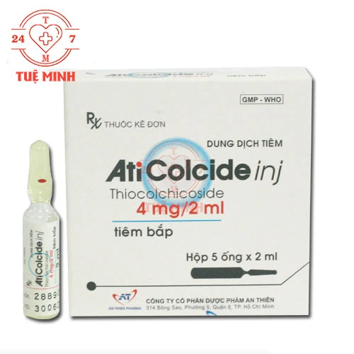 Aticolcide Inj - Thuốc hỗ trợ giúp giãn cơ, giảm đau bụng kinh