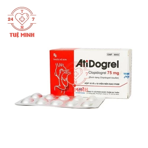 AtiDogrel An Thien Pharma - Thuốc điều trị sau đột quỵ, nhồi máu cơ tim