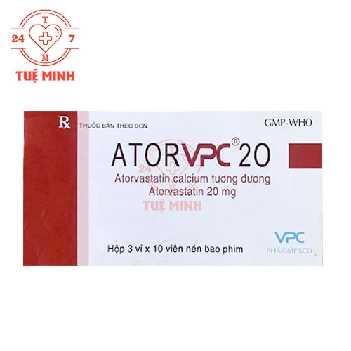 Ator VPC 20 - Thuốc điều trị tăng cholesterol máu và rối loạn lipid