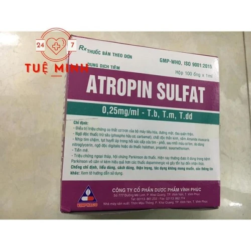 Atropin sulphate 0.25mg/ml