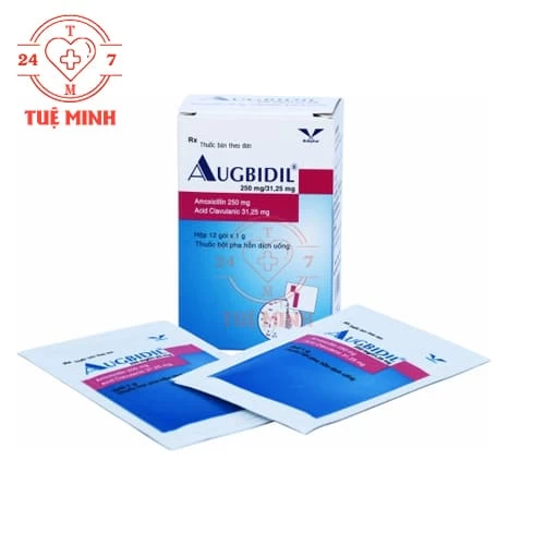 Augbidil 250mg/31,25mg Bidiphar - Thuốc điều trị nhiễm khuẩn