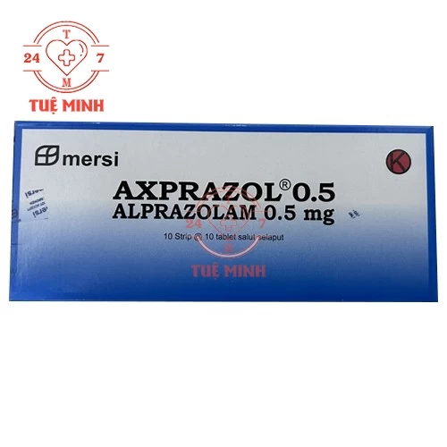 Axprazol 0.5 - Thuốc điều trị hội chứng hoảng sợ, lo âu hiệu quả