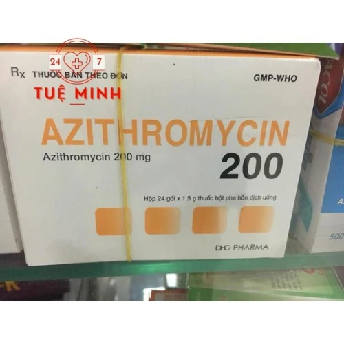 Azithromycin 200mg hậu giang