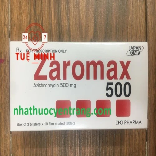 Azithromycin 500mg hậu giang