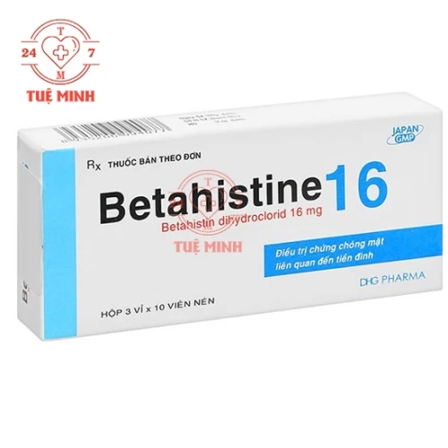 Betahistine 16mg hậu giang