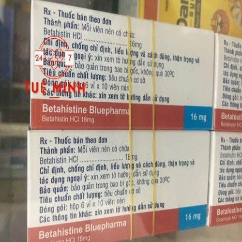 Betahistine bluepharma 16mg