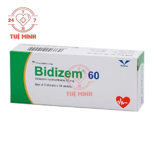 Bidizem 60mg Bidiphar - Thuốc điều trị tăng huyết áp nhẹ đến trung bình