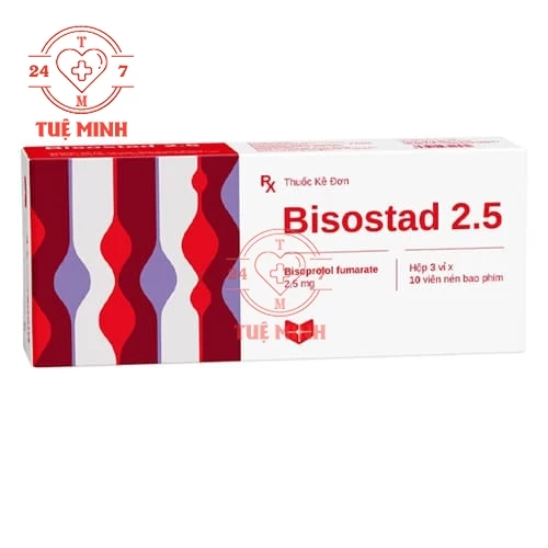 Bisostad 2.5 - Thuốc điều trị tăng huyết áp hiệu quả