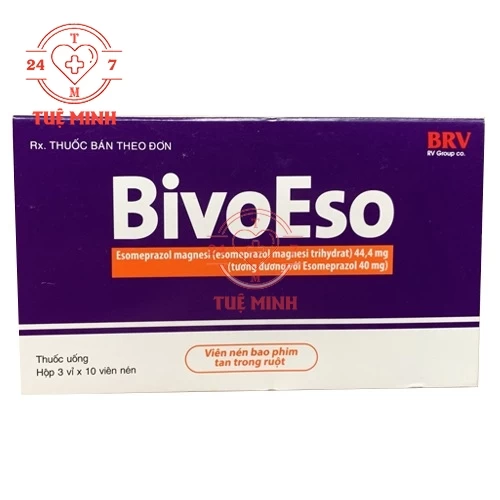 BivoEso 40mg BRV - Thuốc điều trị trào ngược dạ dày- thực quản hiệu quả