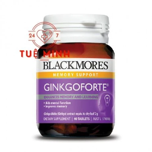 Black mores ginkgo forte 40 viên