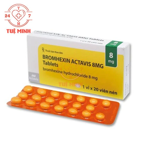 Bromhexin Actavis 8mg Balkanpharma - Thuốc điều trị viêm phế quản hiệu quả