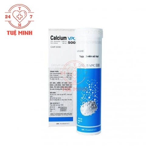 Calcium VPC 500 - Thuốc hạ calci huyết và chống co giật hệu quả