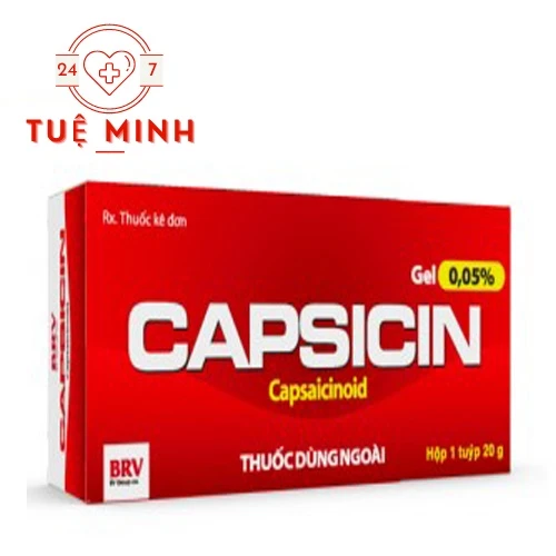Capsicin gel 0,05% - Thuốc điều trị viêm khớp của BV Pharma
