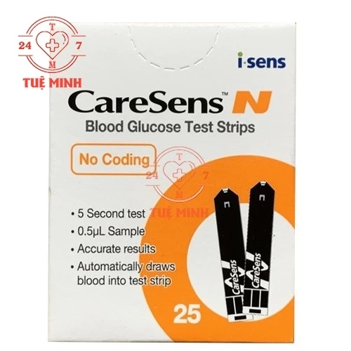 Que thử đường huyết caresens