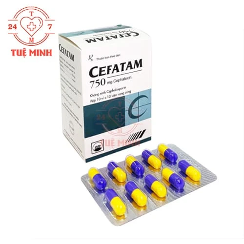 Cefatam 750 Pymepharco - Thuốc điều trị nhiễm khuẩn