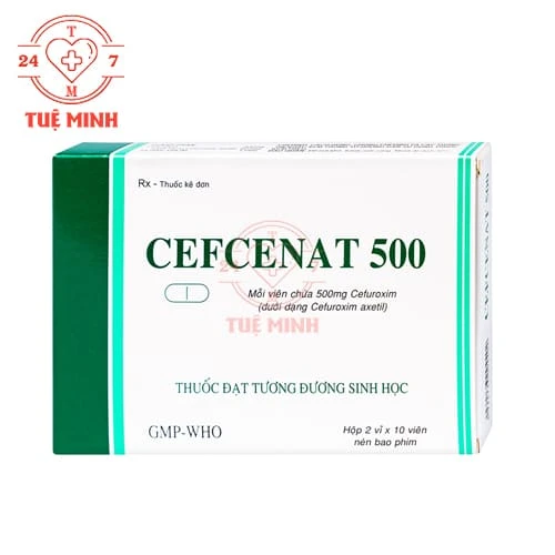 Cefcenat 500 Tipharco - Thuốc điều trị nhiễm khuẩn