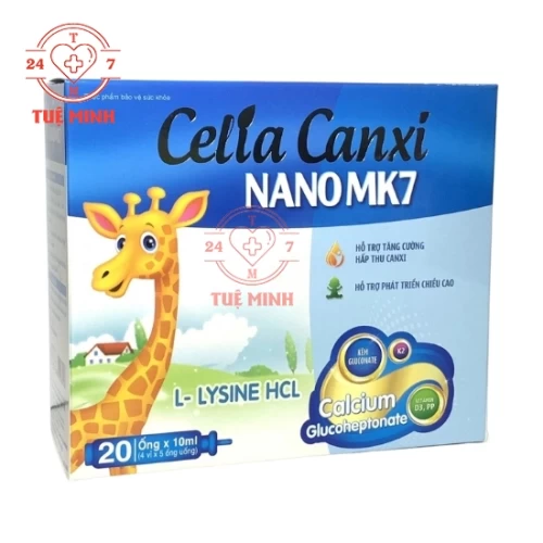 Celia Canxi Nano Mk7 - Hỗ trợ bổ sung canxi giúp xương chắc khỏe
