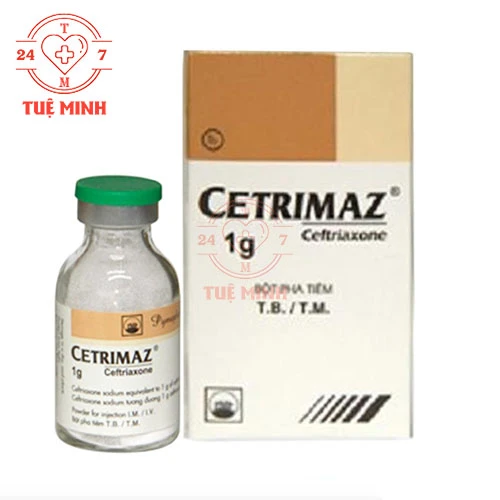 Cetrimaz 1g - Thuốc tiêm điều trị nhiễm khuẩn nặng của Pymepharco