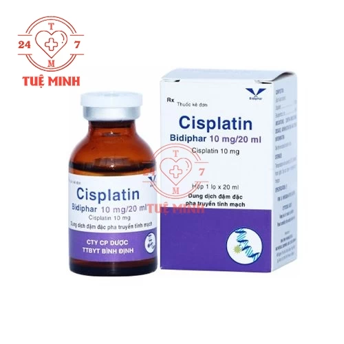 Cisplatin Bidiphar 10mg/20ml - Thuốc điều trị ung thư