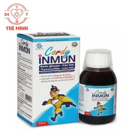 Cordy Inmun - Siro bổ sung vitamin và khoáng chất cho sự phát triển của trẻ