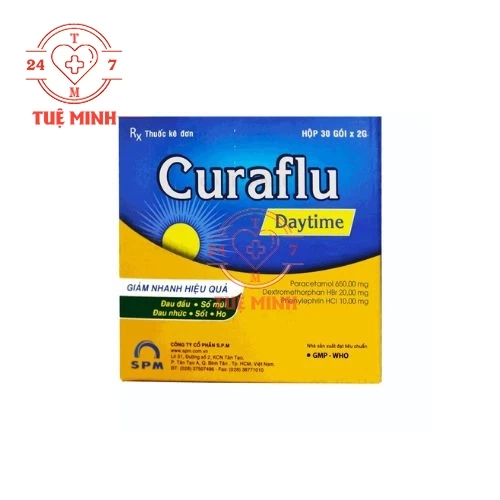 Curaflu Daytime SPM - Thuốc điều trị các triệu chứng sốt, ho